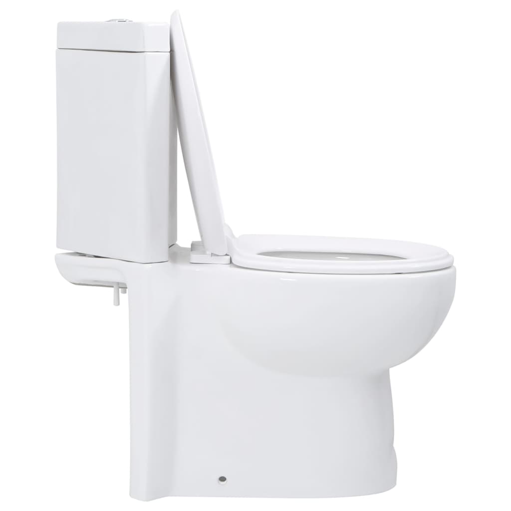 fehér kerámia fürdőszobai sarok WC