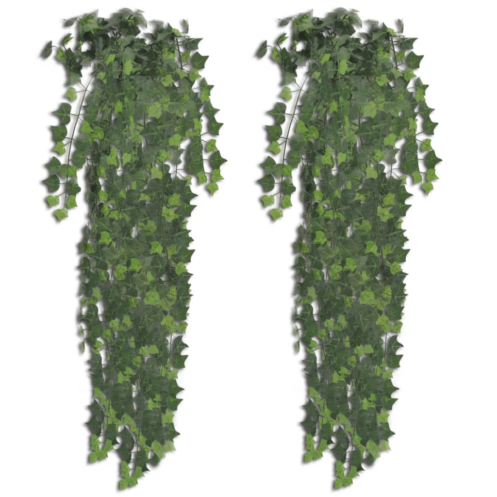 2 db Zöld Mesterséges Borostyán Bokor 90 cm