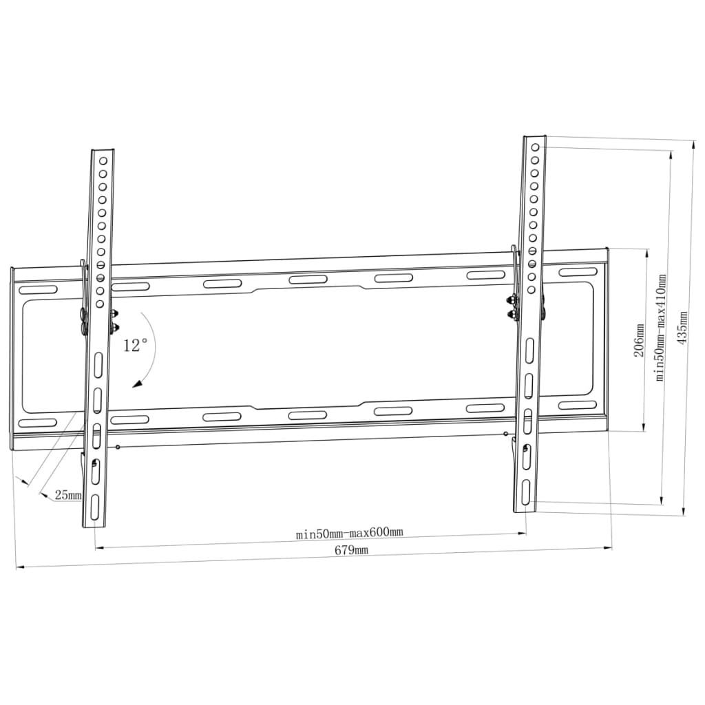 Dönthető Fali TV Tartó 600 x 400mm