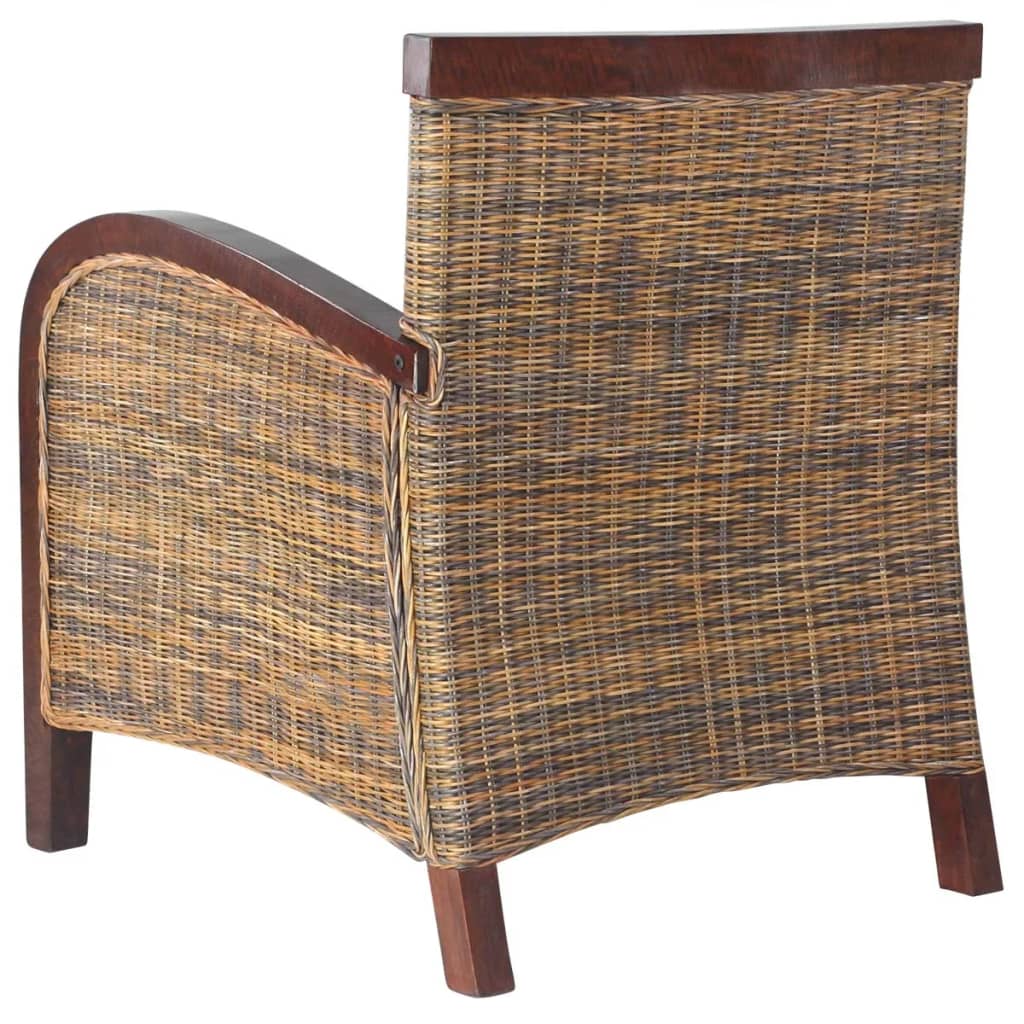 kézzel font rattan karosszék