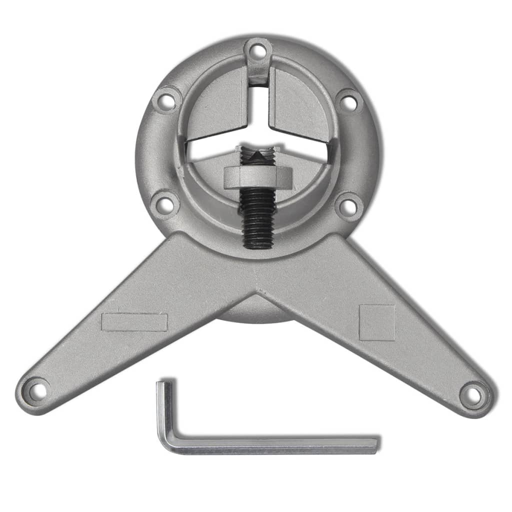 4 db állítható magasságú csiszolt nikkel asztalláb 1100 mm