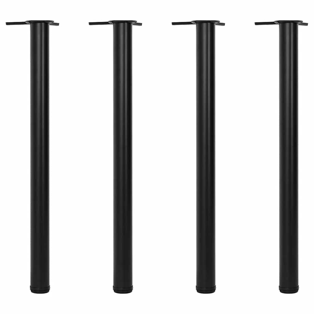 4 db állítható magasságú fekete asztalláb 870 mm