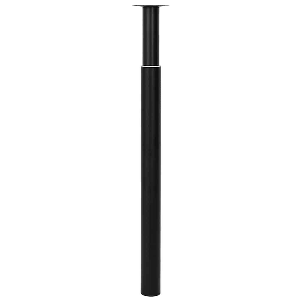 2 teleszkópos asztalláb 710 mm - 1100 mm Fekete