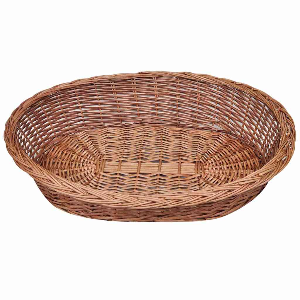 Természetes színű fűzfa kutyakosár/kisállatágy 90 cm