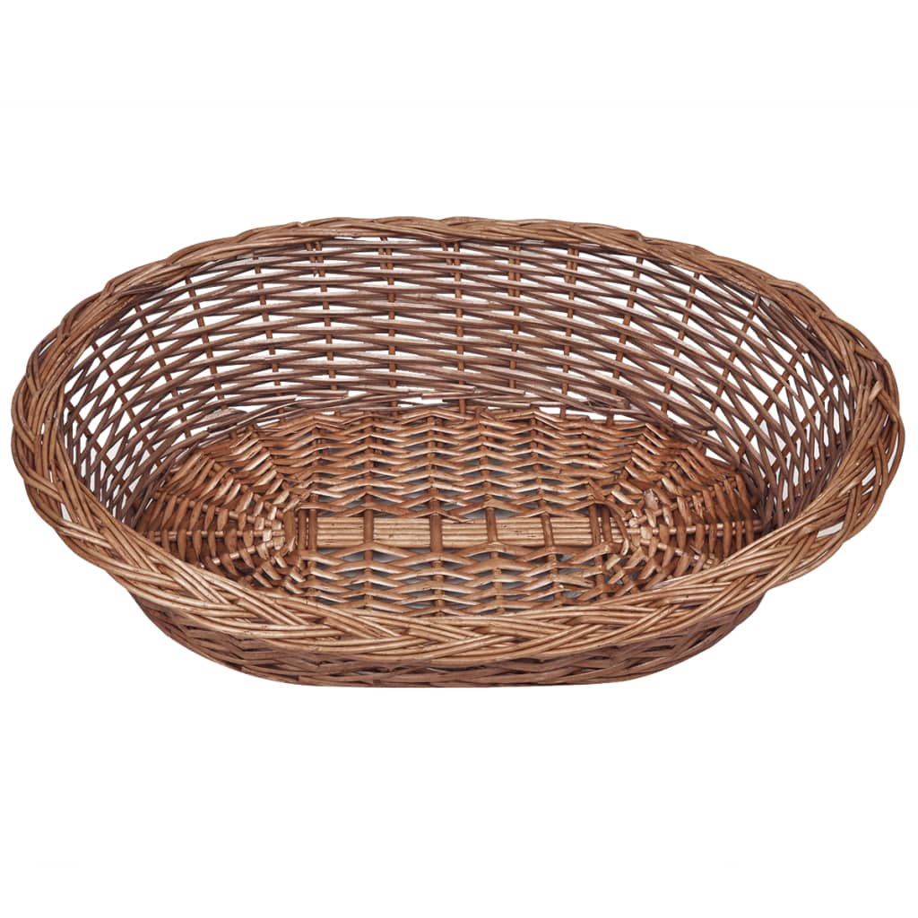 Természetes színű fűzfa kutyakosár/kisállatágy 69 cm