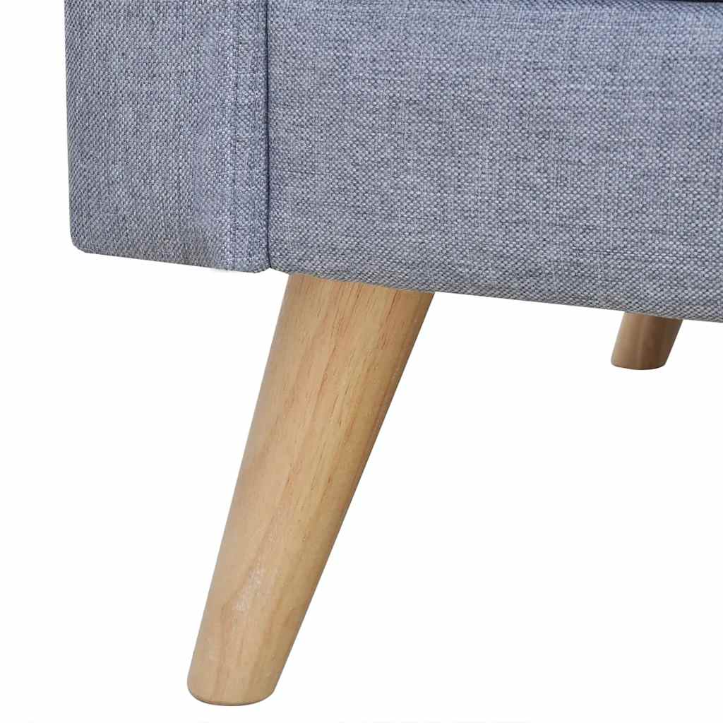 világosszürke 2 személyes és 3 személyes szövet kanapészett