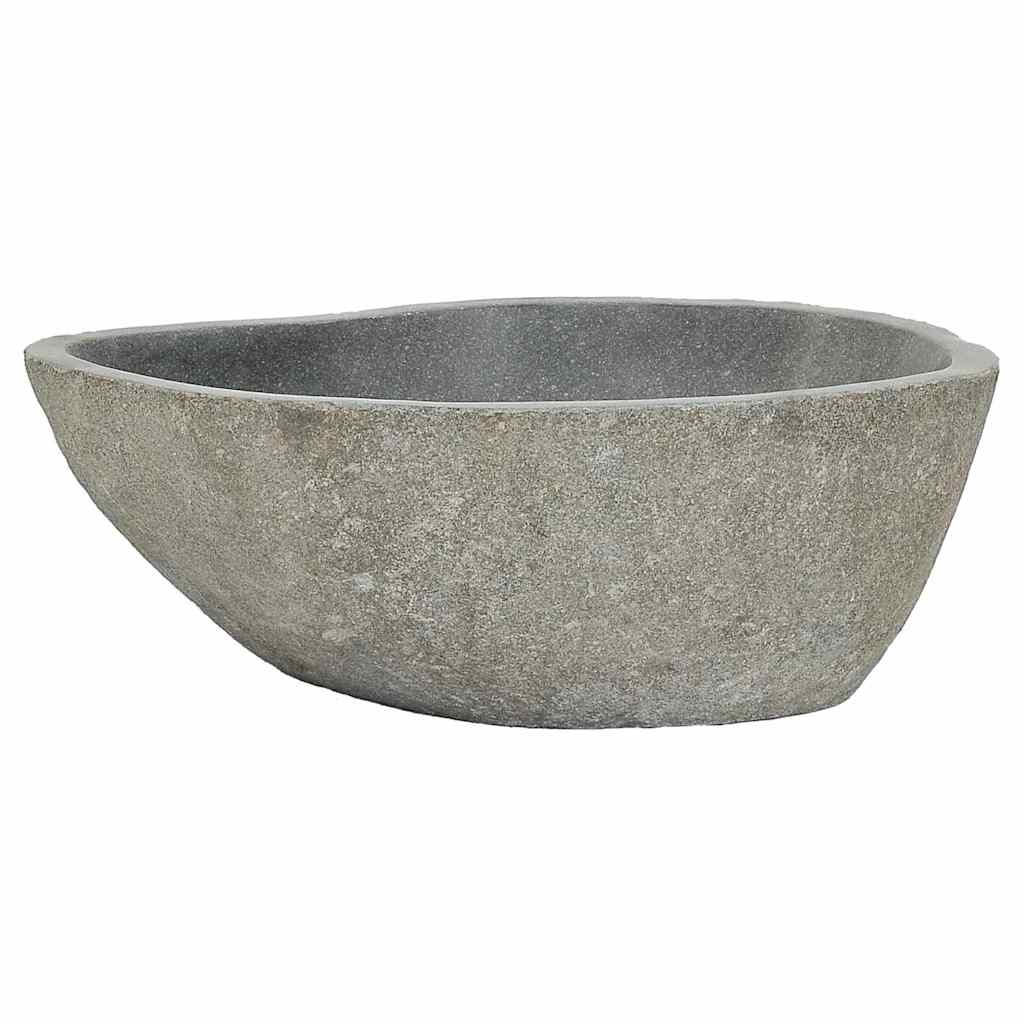 ovális folyami kő mosdókagyló (37-46) x (29-36) cm