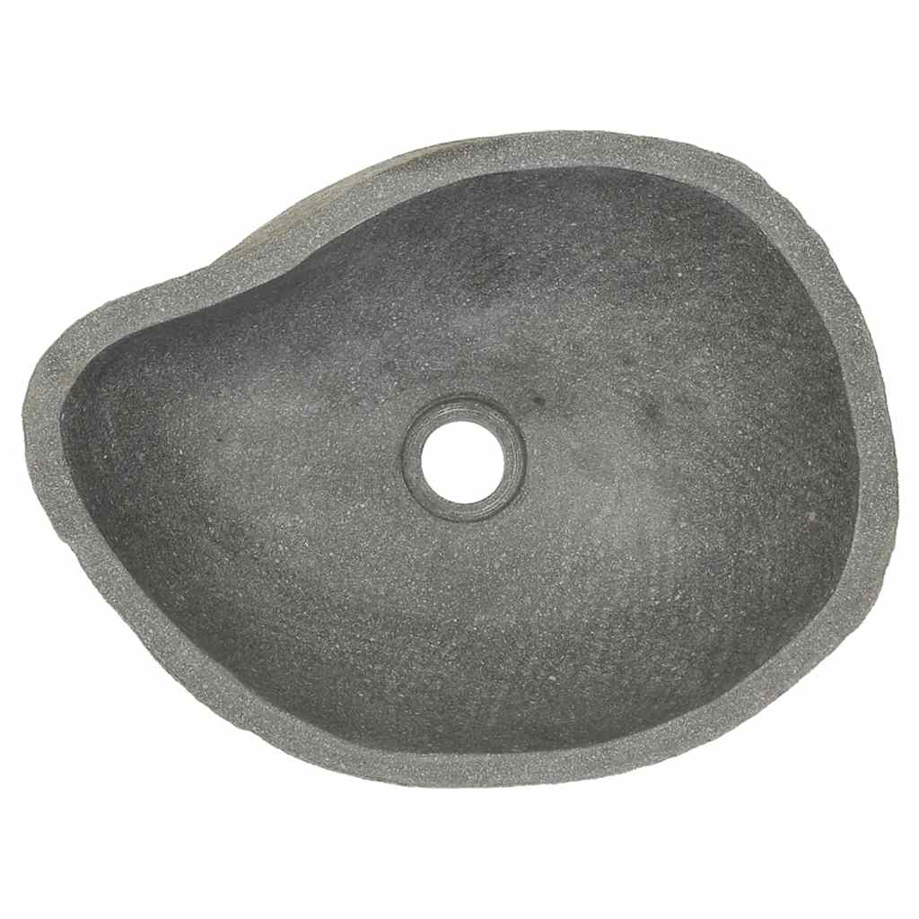 ovális folyami kő mosdókagyló (37-46) x (29-36) cm