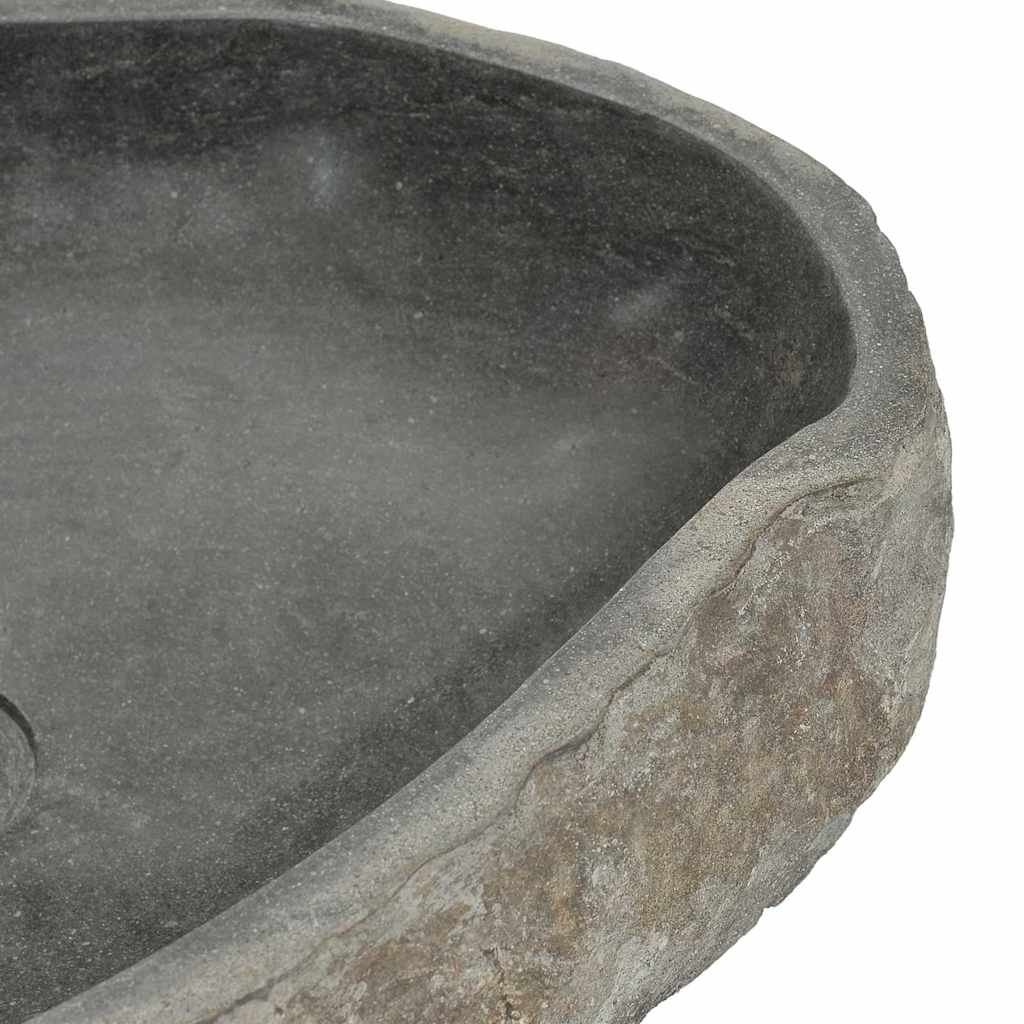 ovális folyami kő mosdókagyló (45-53) x (34-41) cm