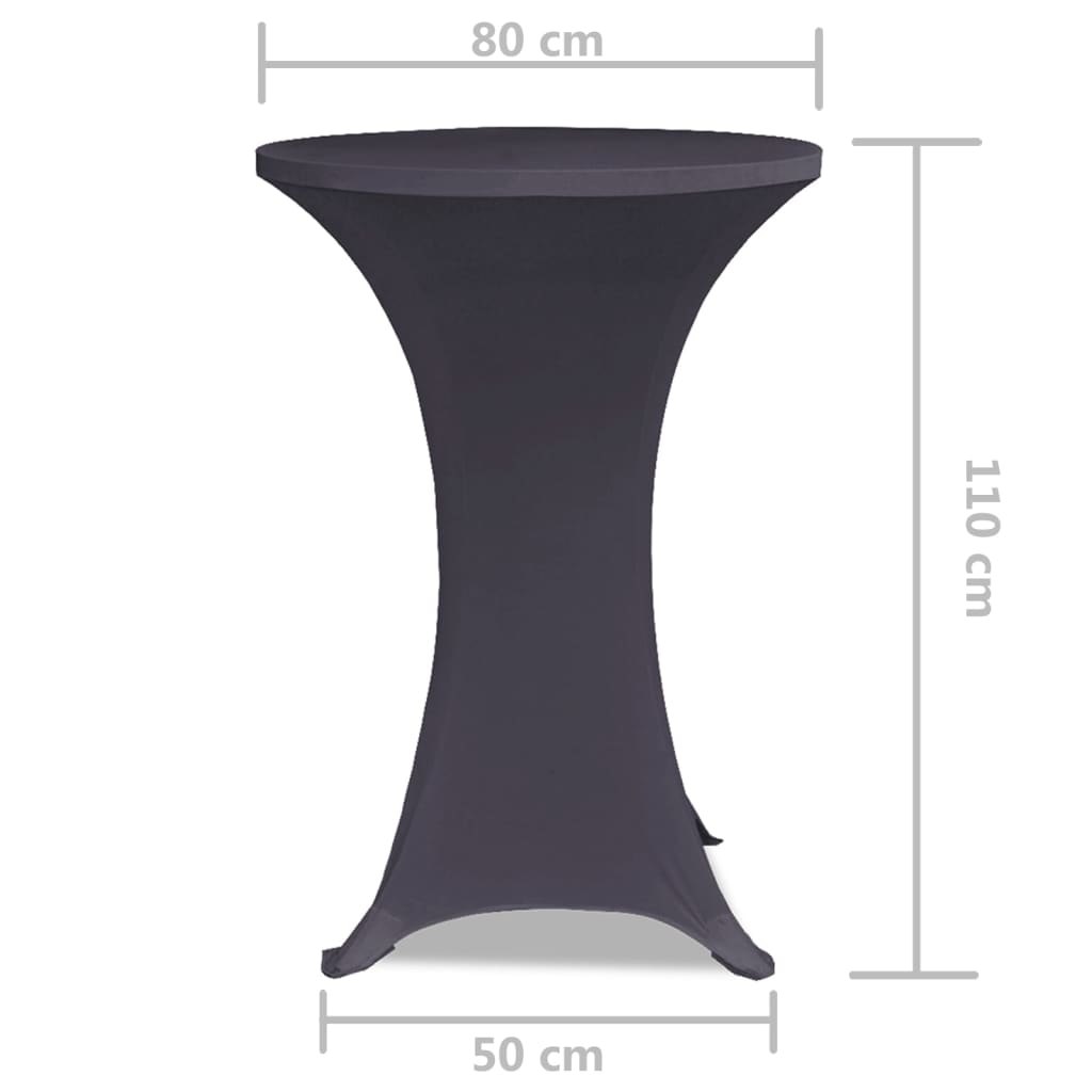 2 db nyújtható asztalterítő 80 cm Antracit