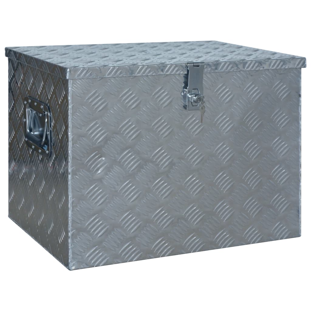 ezüstszínű alumíniumdoboz 610 x 430 x 455 mm