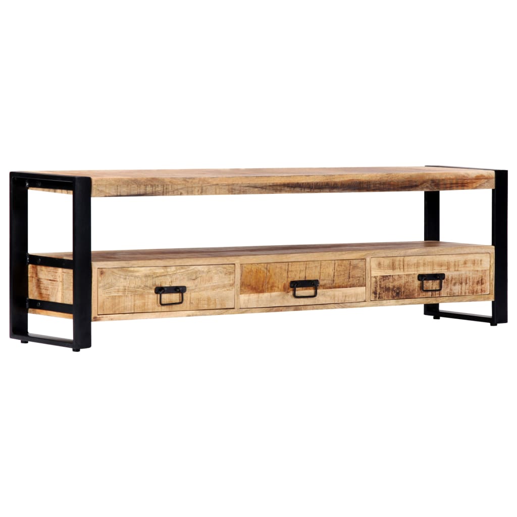 tömör mangófa TV-szekrény 150 x 30 x 45 cm