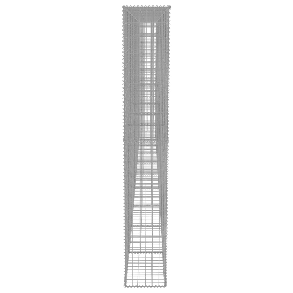 horganyzott acél gabion fal borítással 600 x 30 x 200 cm