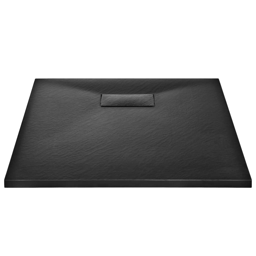 fekete SMC zuhanytálca 90 x 70 cm