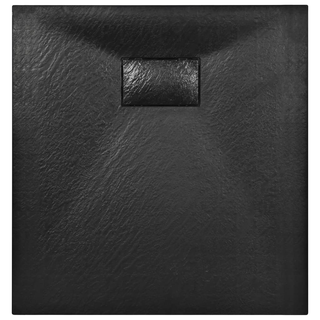fekete SMC zuhanytálca 90 x 80 cm