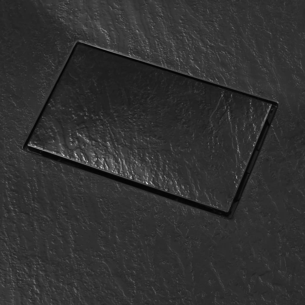 fekete SMC zuhanytálca 90 x 80 cm