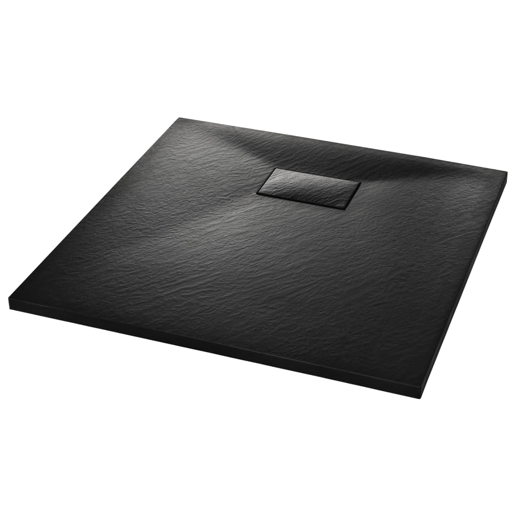 fekete SMC zuhanytálca 90 x 90 cm