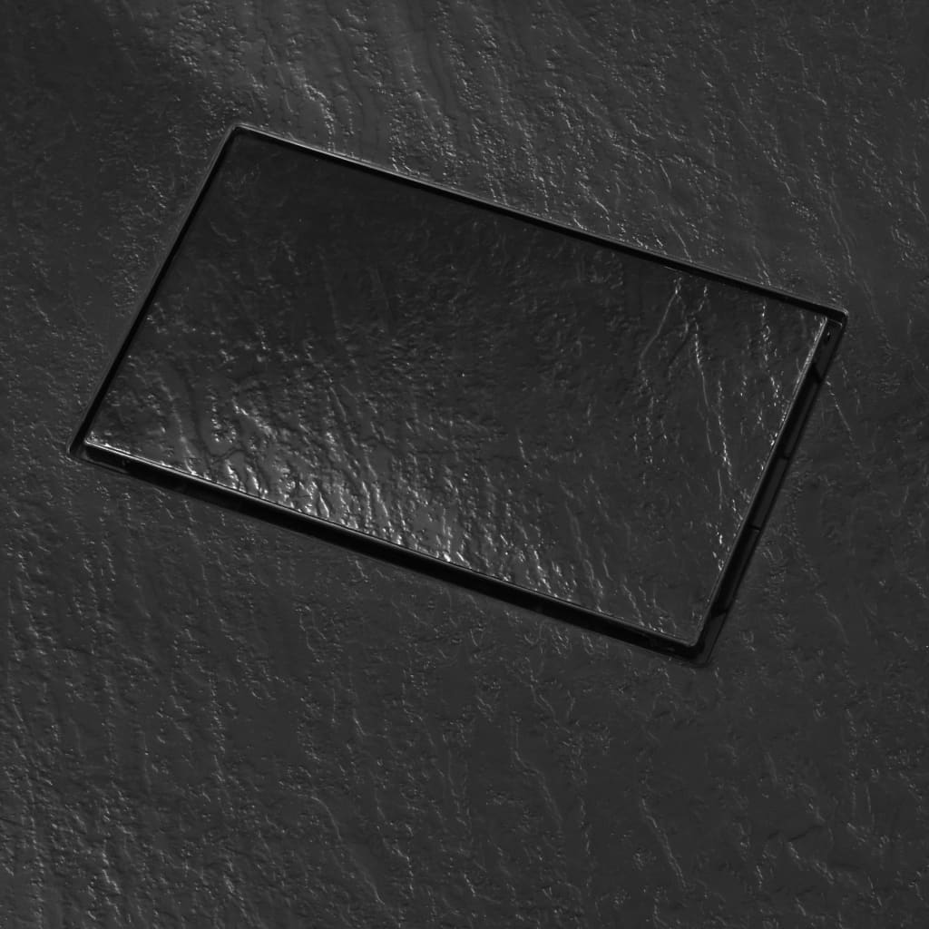fekete SMC zuhanytálca 90 x 90 cm