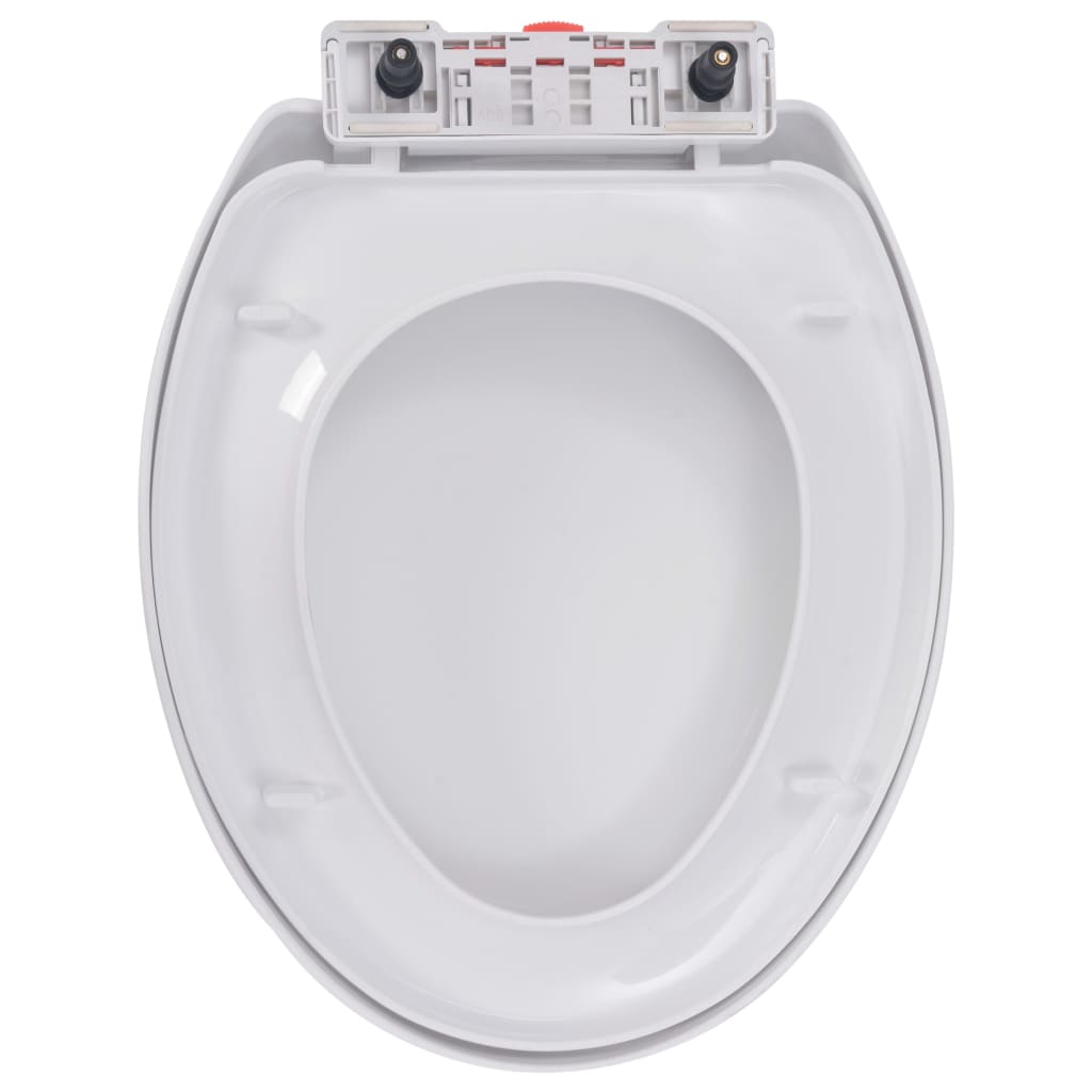 fehér gyorsan szerelhető WC-ülőke lassan csukódó fedéllel