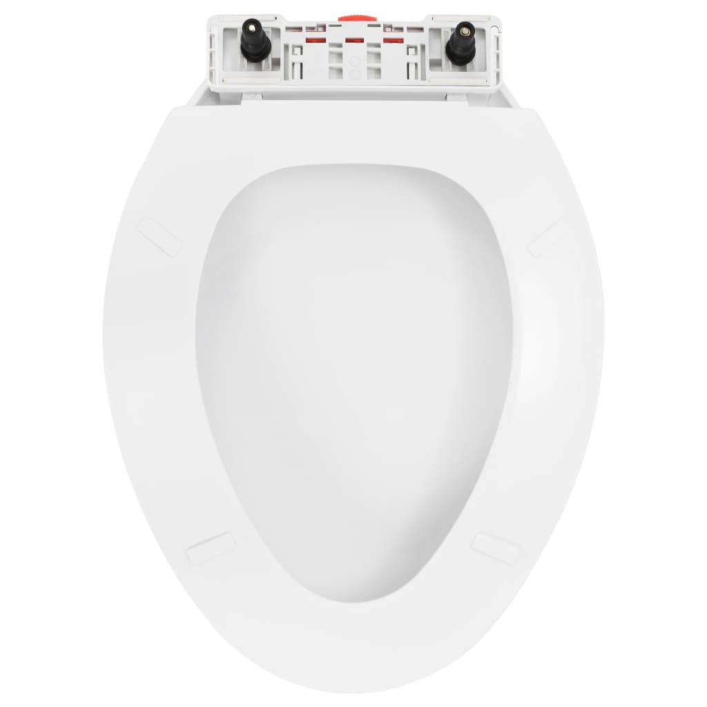 fehér gyorsan szerelhető WC-ülőke lassan csukódó fedéllel