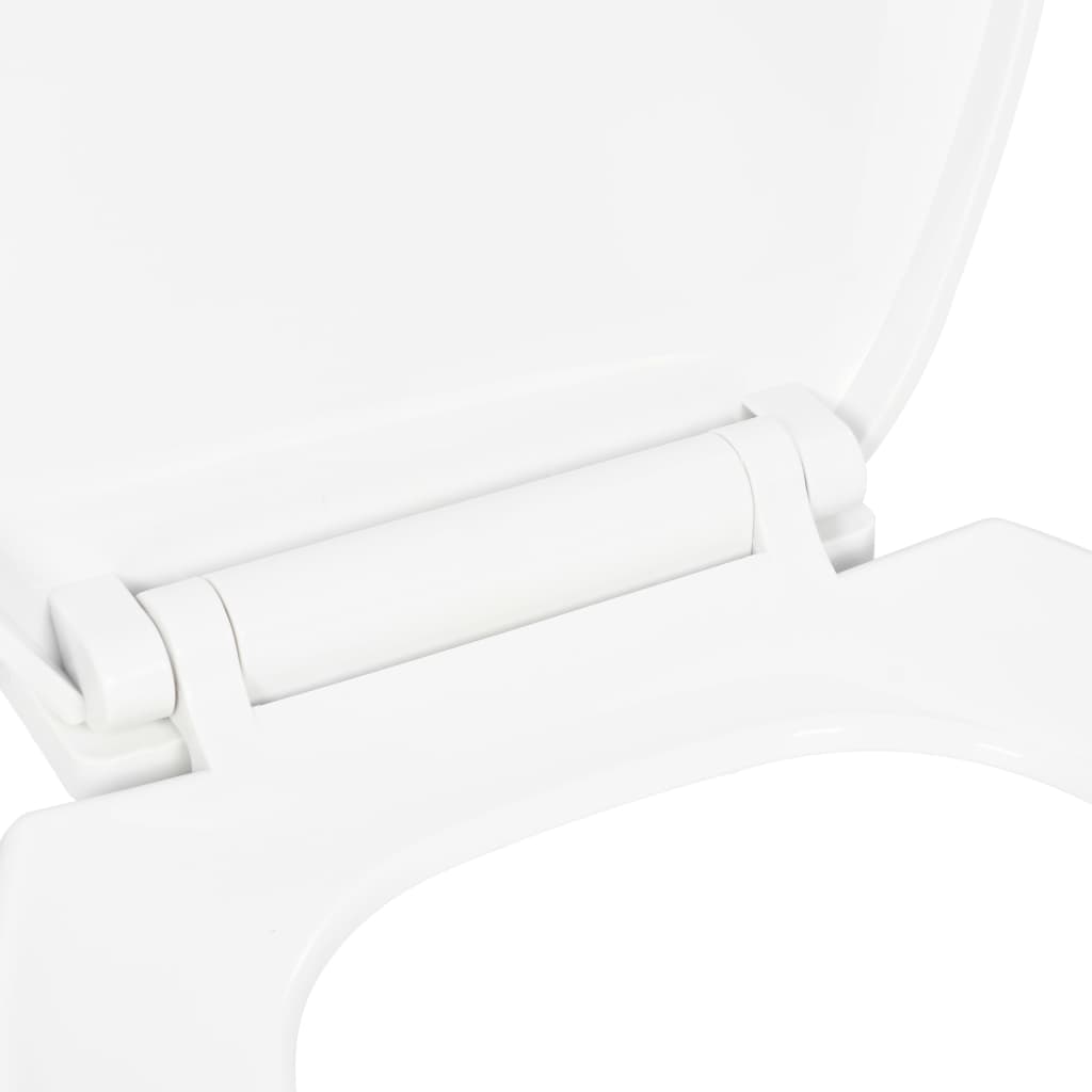 fehér gyorsan szerelhető WC-ülőke lassan csukódó fedéllel