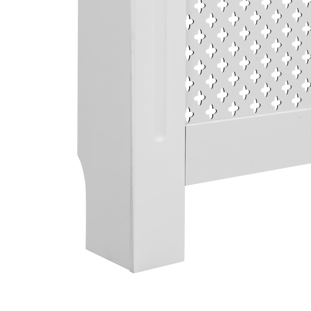 fehér MDF radiátorburkolat 112 x 19 x 81,5 cm