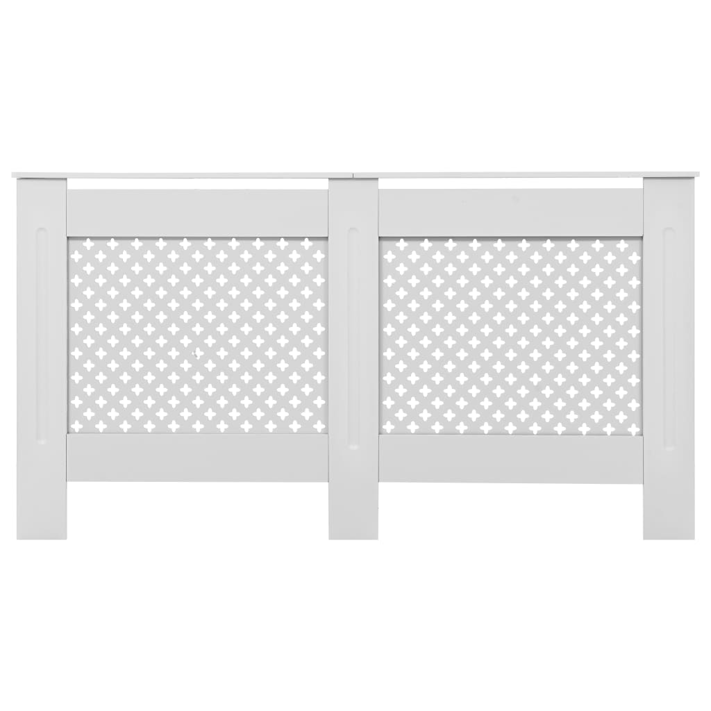 fehér MDF radiátorburkolat 152 x 19 x 81,5 cm
