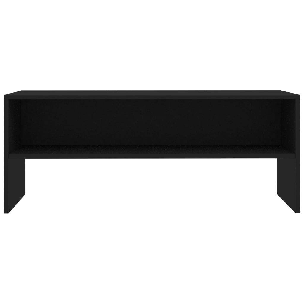 fekete szerelt fa TV-szekrény 100 x 40 x 40 cm