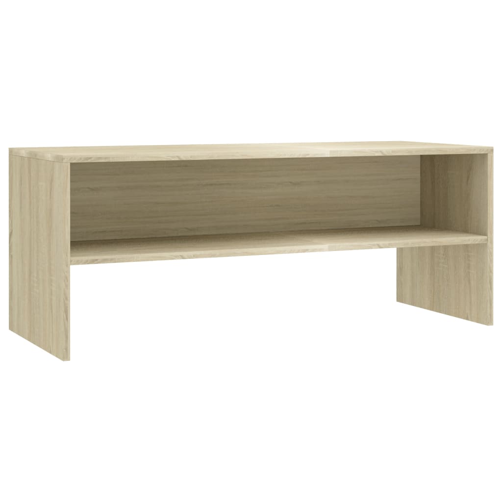 sonoma tölgy színű szerelt fa TV-szekrény 100 x 40 x 40 cm