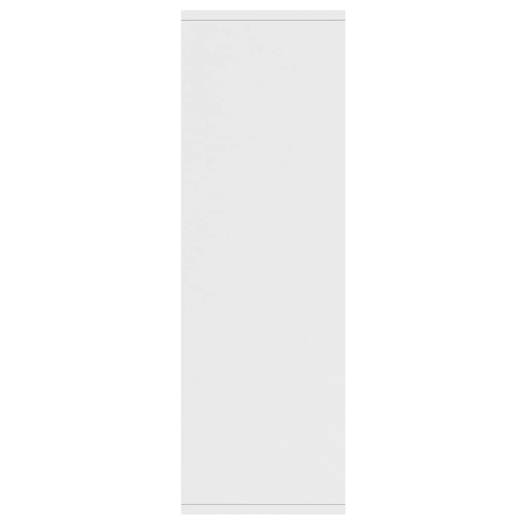 fehér szerelt fa könyv-/tálalószekrény 50 x 25 x 80 cm