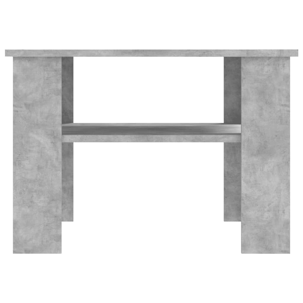 betonszürke szerelt fa dohányzóasztal 60 x 60 x 42 cm