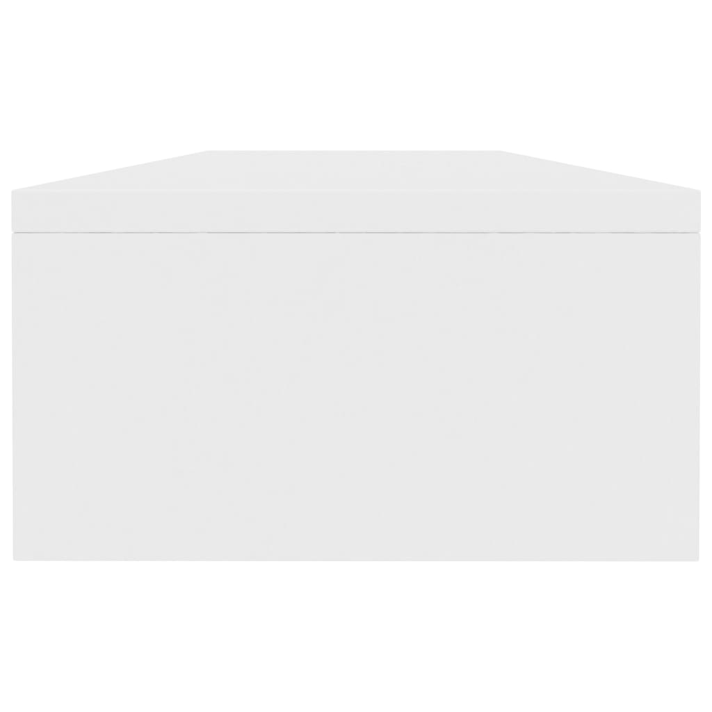 fehér szerelt fa monitorállvány 100 x 24 x 13 cm