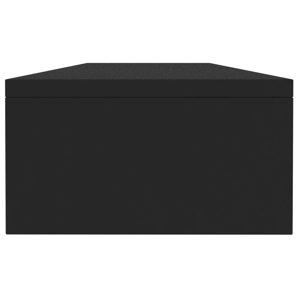 fekete szerelt fa monitorállvány 100 x 24 x 13 cm