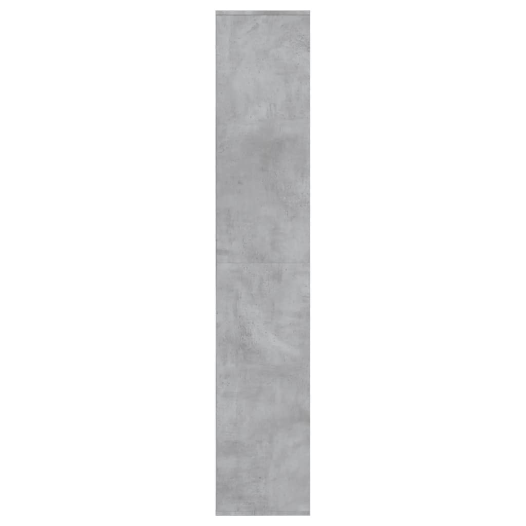 betonszürke szerelt fa cipősszekrény 54 x 34 x 183 cm