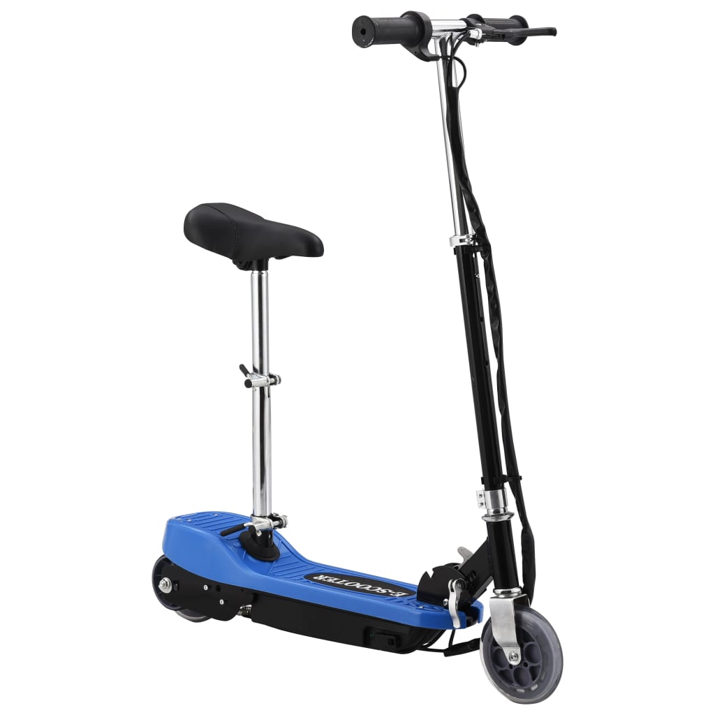 kék elektromos roller üléssel 120 W