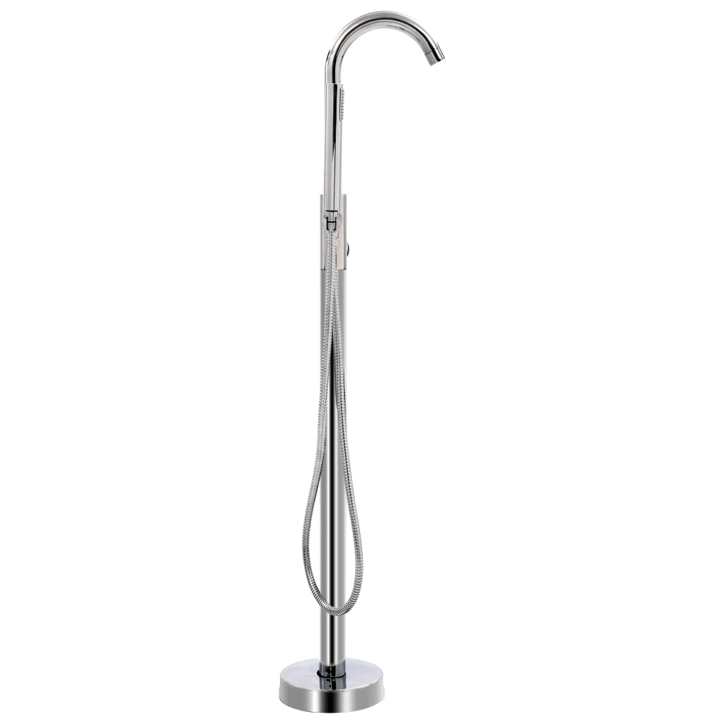szabadon álló rozsdamentes acél kádtöltő csaptelep 118,5 cm