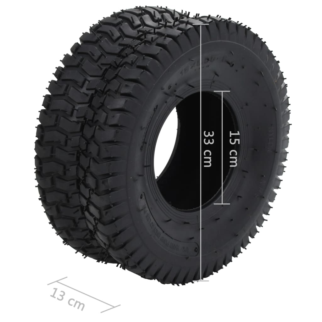 4-darabos gumiabroncs-/gumibelsőszett talicskához 15x6.00-6 4PR