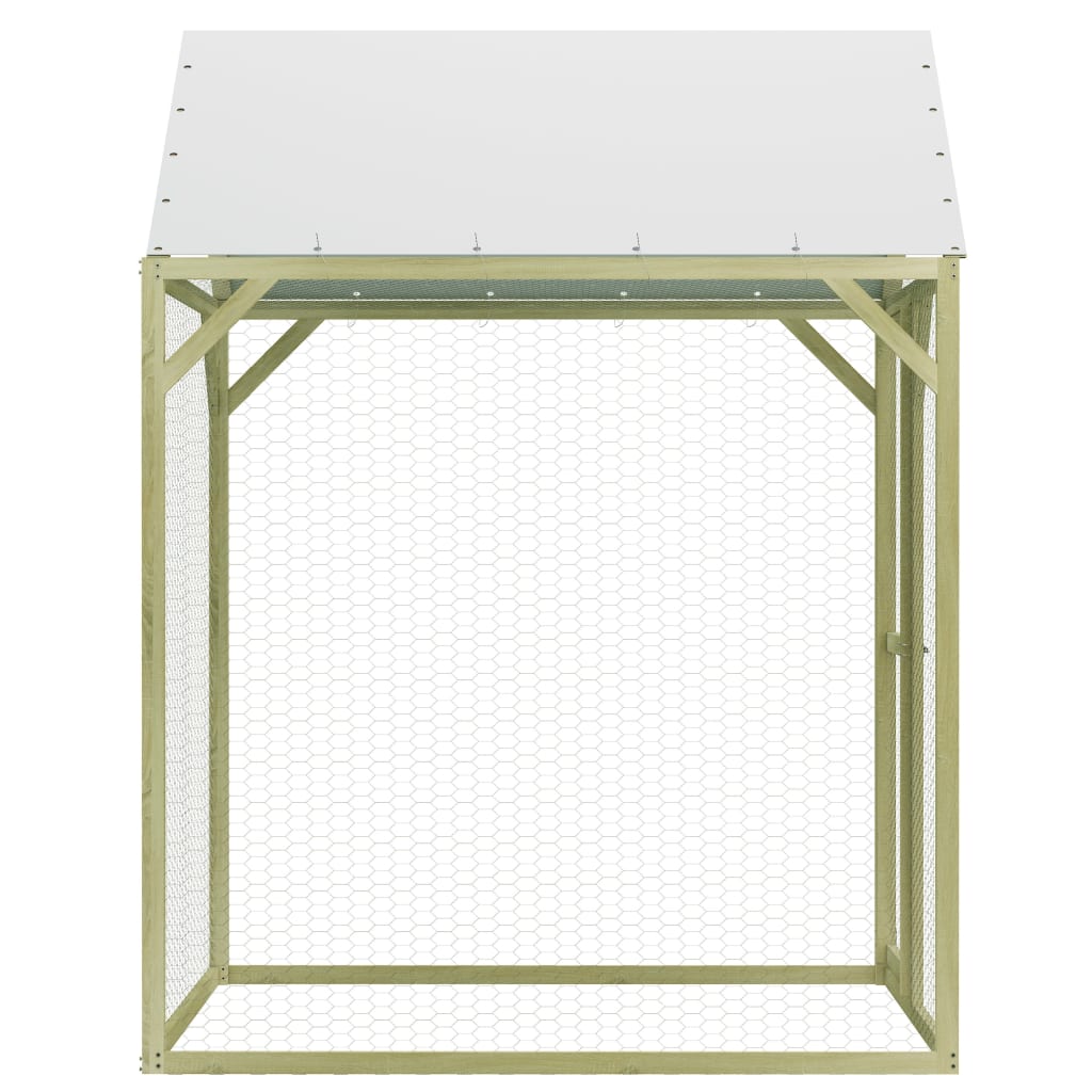 impregnált fenyőfa tyúkól 1,5 x 1,5 x 2 m
