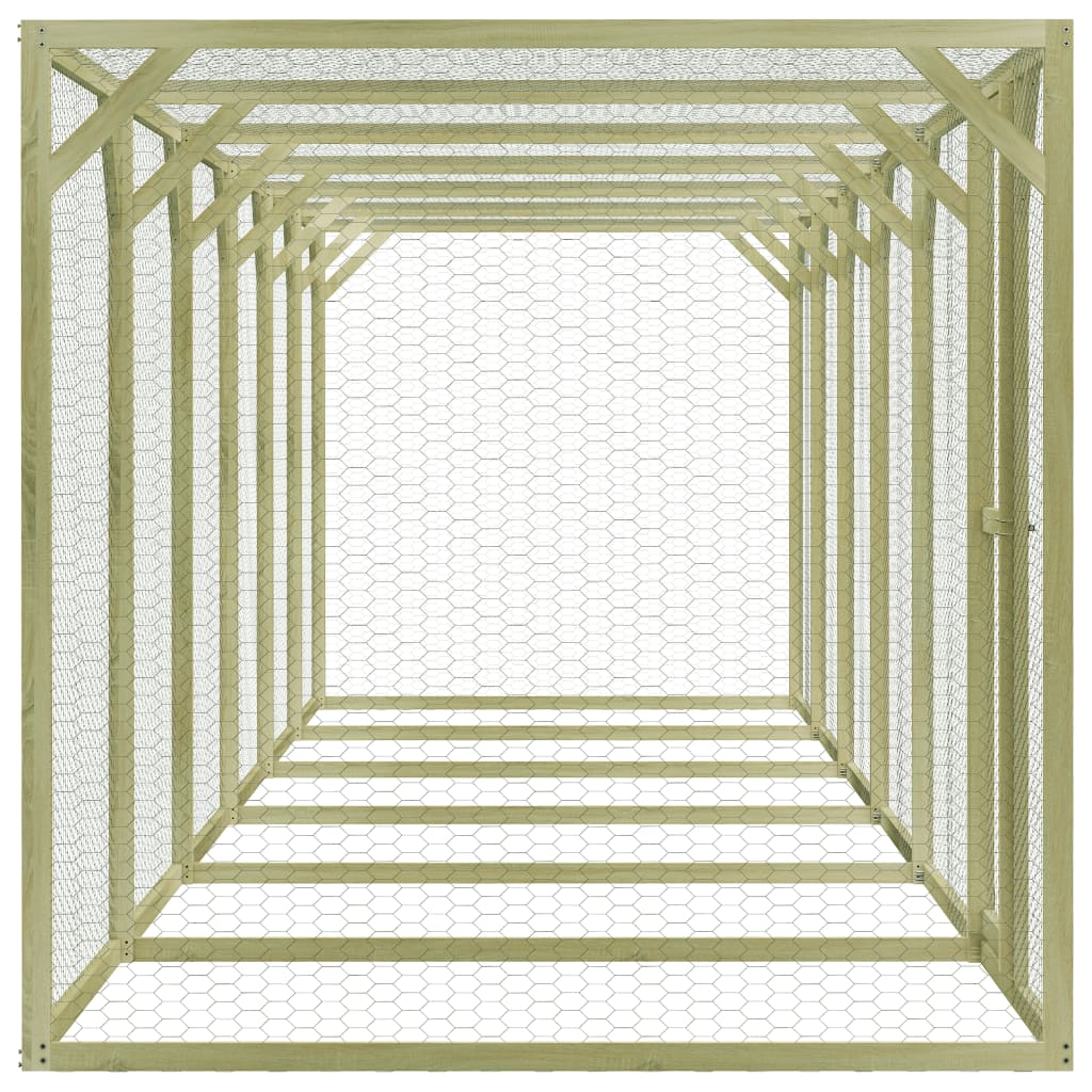 impregnált fenyőfa tyúkól 1,5 x 9 x 1,5 m