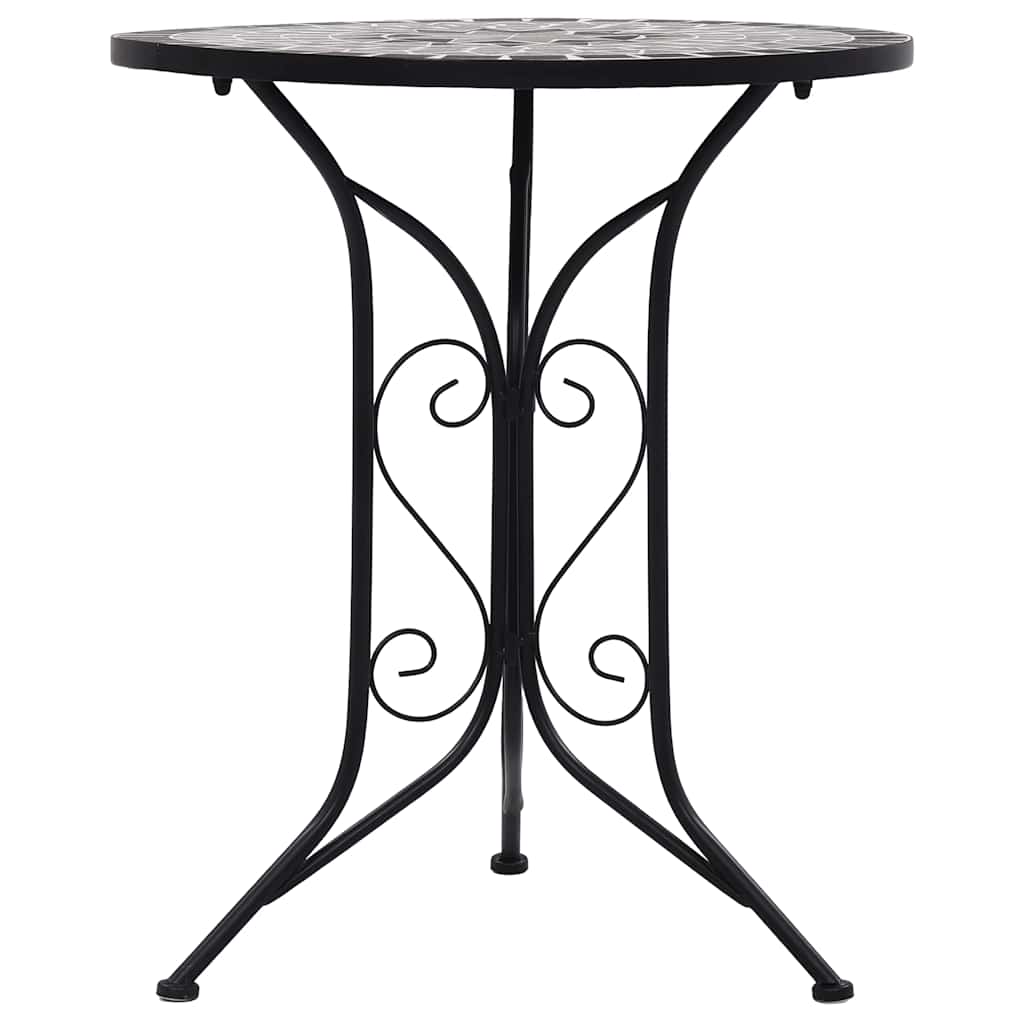 szürke kerámia mozaikos bisztróasztal 60 cm