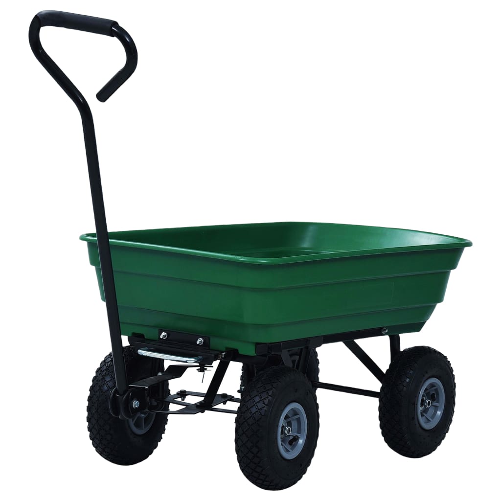 zöld kerti kézikocsi 300 kg 75 liter
