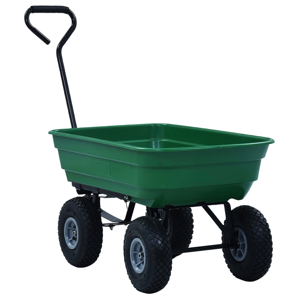 zöld kerti kézikocsi 300 kg 75 liter