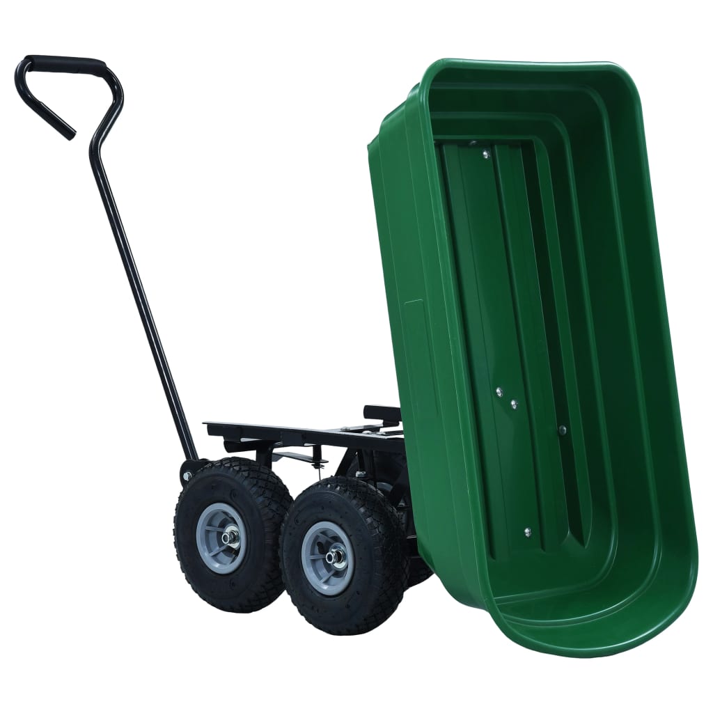 zöld kerti kézikocsi 300 kg 75 liter