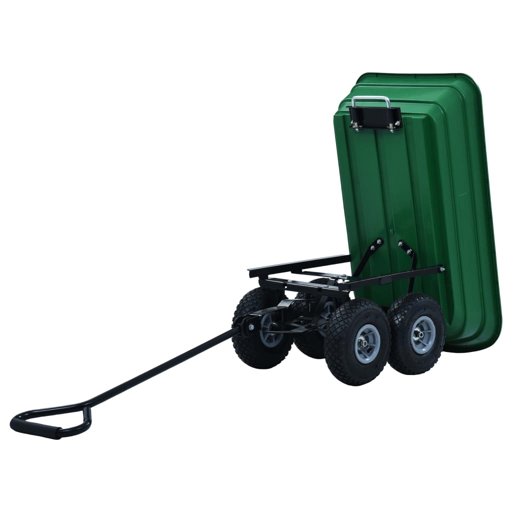 zöld kerti kézikocsi 300 kg 75 liter