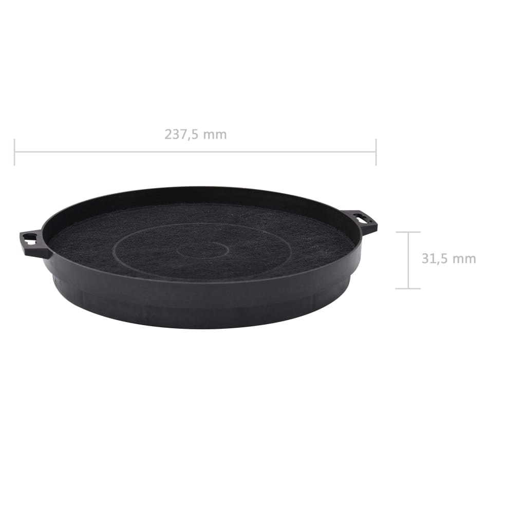 2 db szénszűrő szagelszívóhoz 210 mm