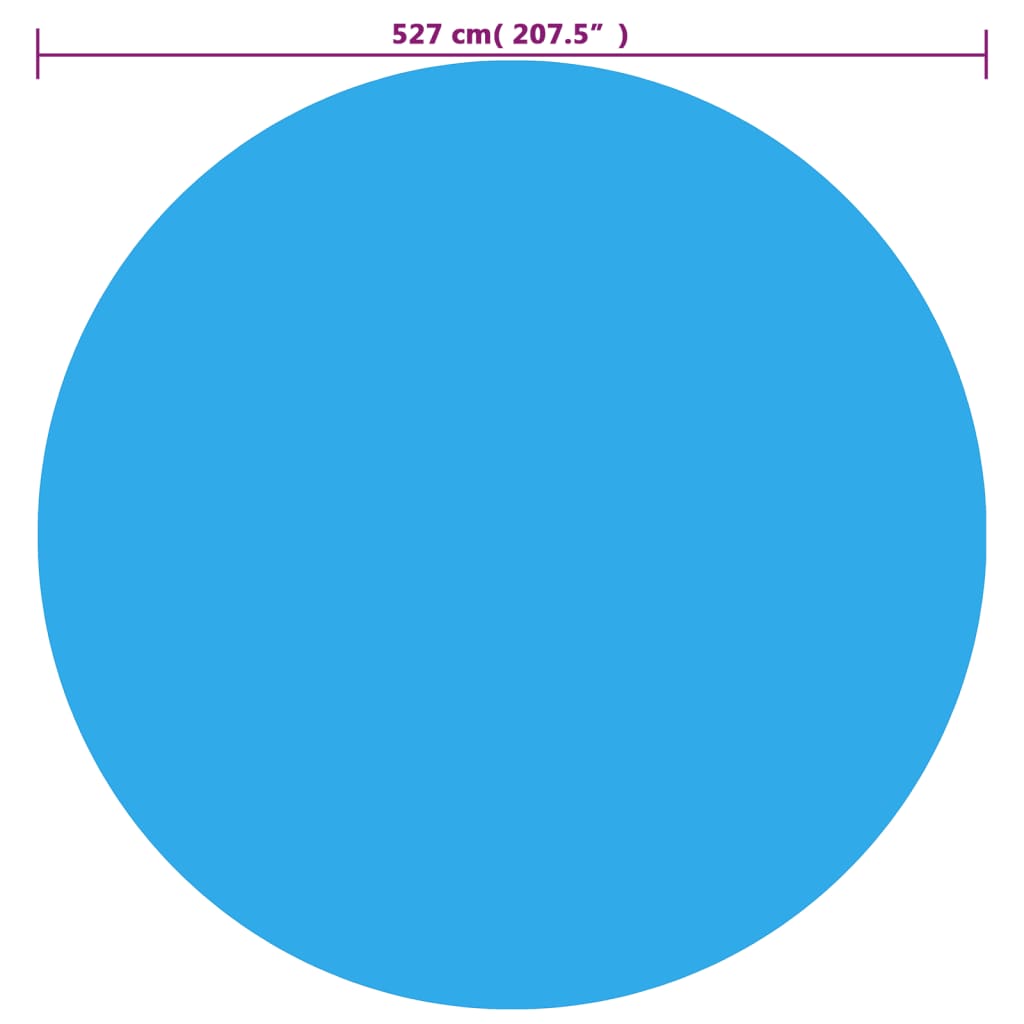 kék polietilén medencetakaró 527 cm