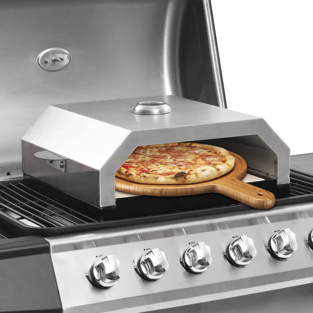 pizzasütő kerámialappal gázüzemű/faszenes grillezőhöz