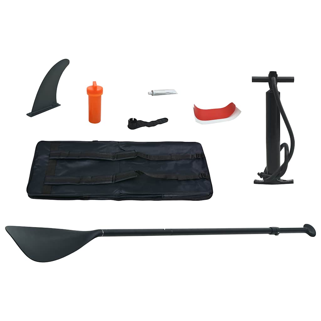 piros és fehér felfújható SUP-deszka vitorlaszettel