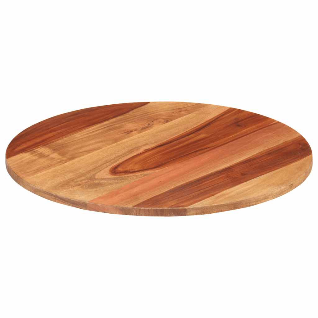 kerek tömör akácfa asztallap 15-16 mm 40 cm