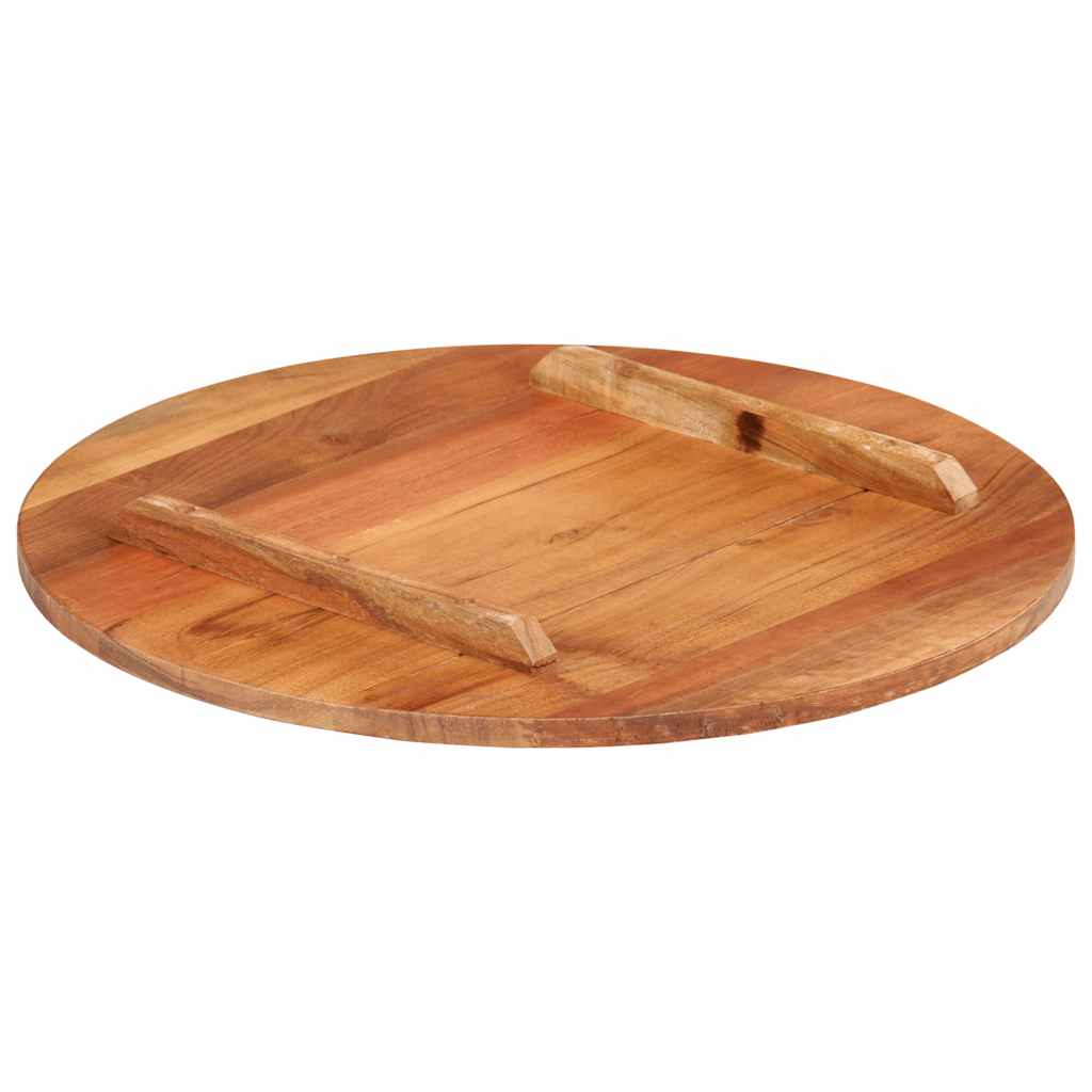kerek tömör akácfa asztallap 15-16 mm 40 cm
